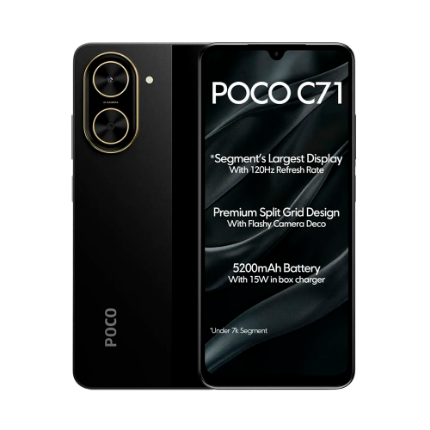Imagen de Xiaomi Poco C71 Negro 3Gb Ram 64Gb Dual Sim Mx