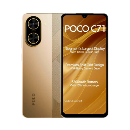 Imagen de Xiaomi Poco C71 Dorado 3Gb Ram 64Gb Dual Sim Mx