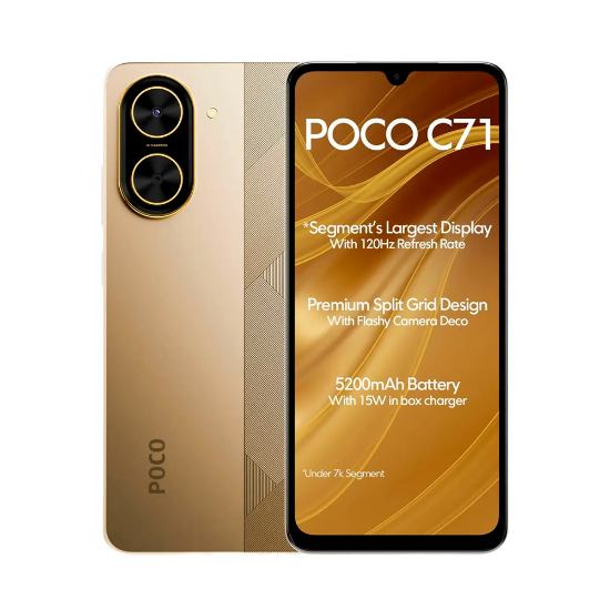 Imagen de Xiaomi Poco C71 Dorado 3Gb Ram 64Gb Dual Sim Mx