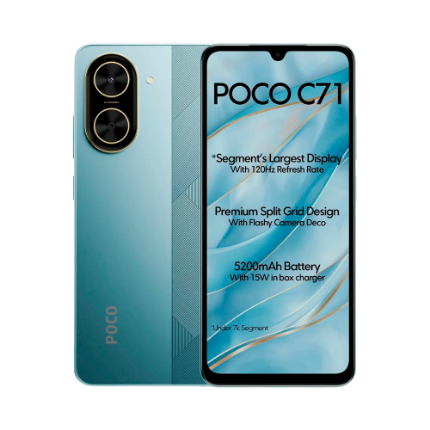 Imagen de Xiaomi Poco C71 Azul 3Gb Ram 64Gb Dual Sim Mx